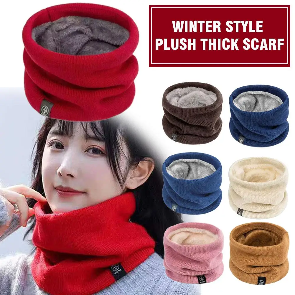 Knitted Neck Warmer Sports Scarf Fashion Soft Women Men Face Cover Winter Skating Running Hiking Scarves Thick Cold-proof Collar