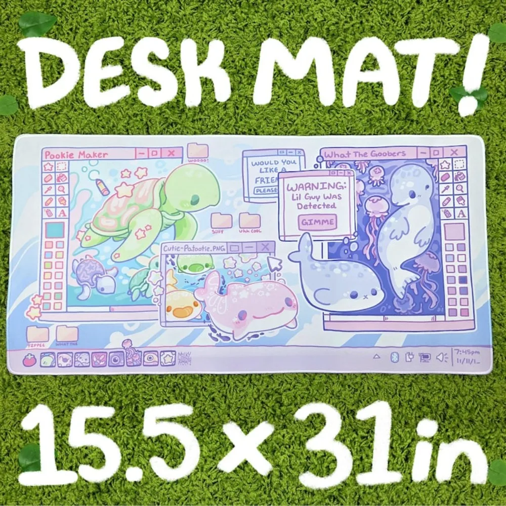 Tapis de bureau virtuel Sea Pet, accessoires de bureau, organiseurs et plateaux de bureau, alfombrillas para escritorio, tapis de souris, umamusume