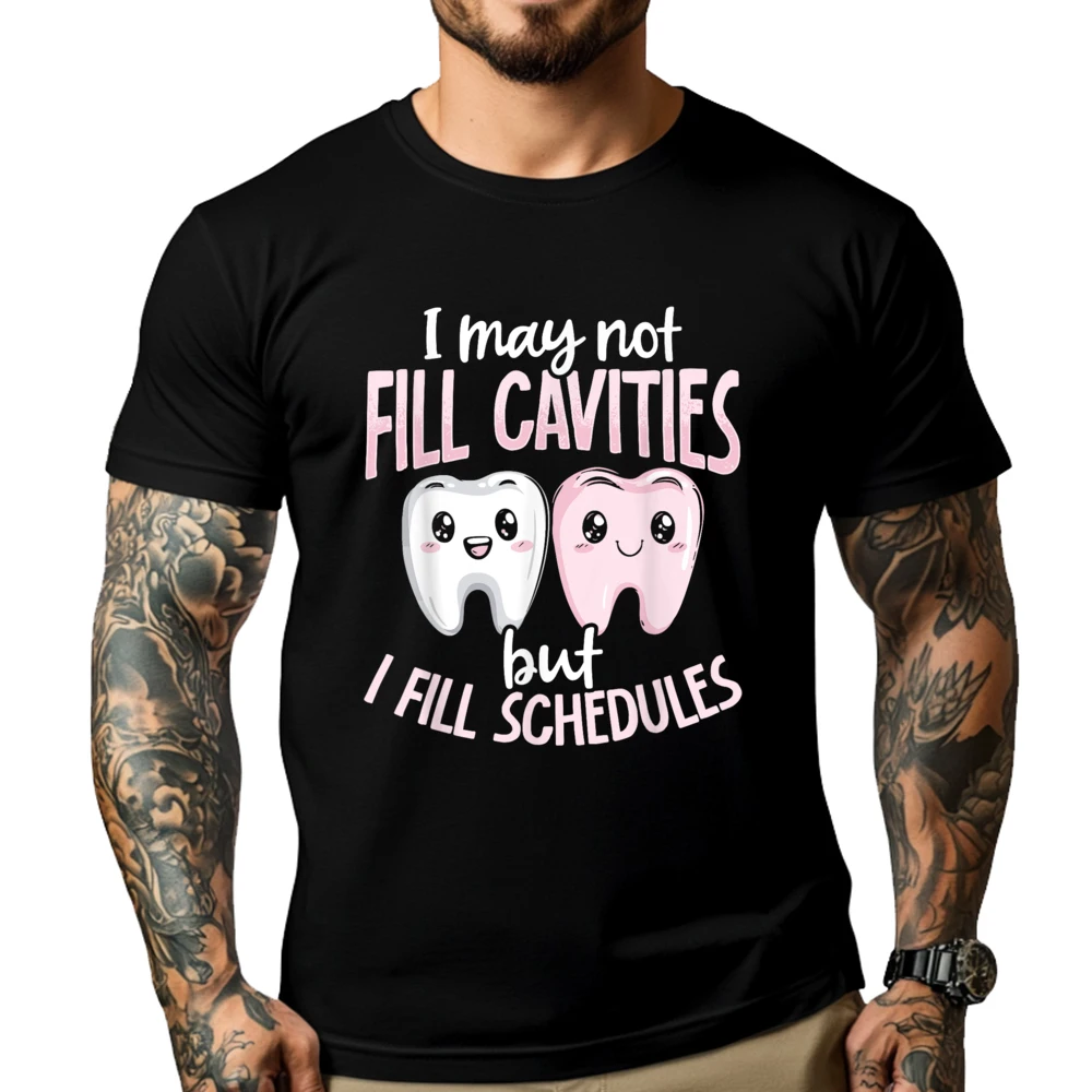 

Dental Receptionist Filling Schedules Funny Dentistry Mens Graphic Tshirts Sale Street XS Graphic T Shirts Band Tshirts