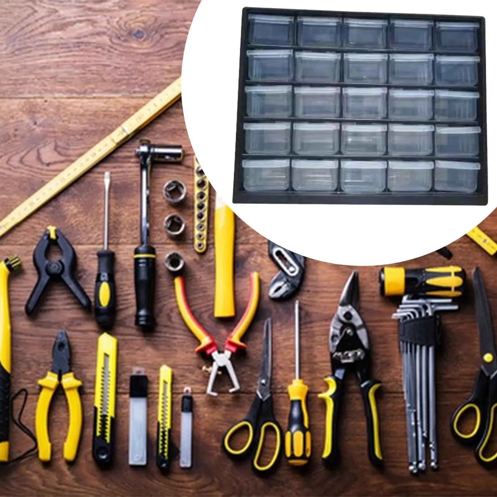 Laci Penyimpanan Kabinet Organizer Kotak Alat Kamar Mandi Rumah Kontainer Garasi Organisasi untuk Kerajinan Makeup Sekrup Buku Tempel Kacang