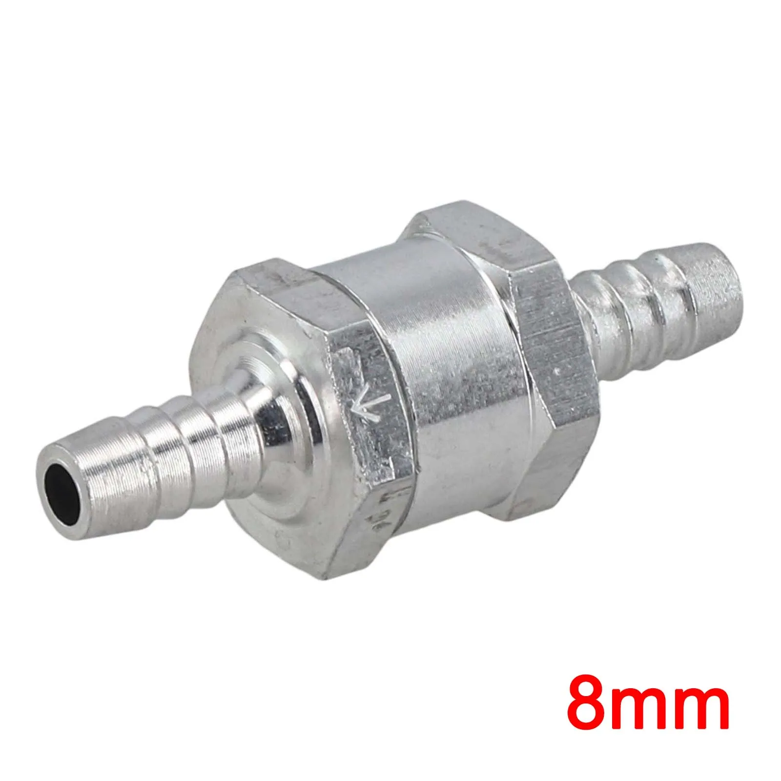 1pcs 6/8/10/12mm Aluminum One-way Check Valve Fuel Water Vapor/air Vacuum Non Return Check Valve For Auto Ships Helicopters