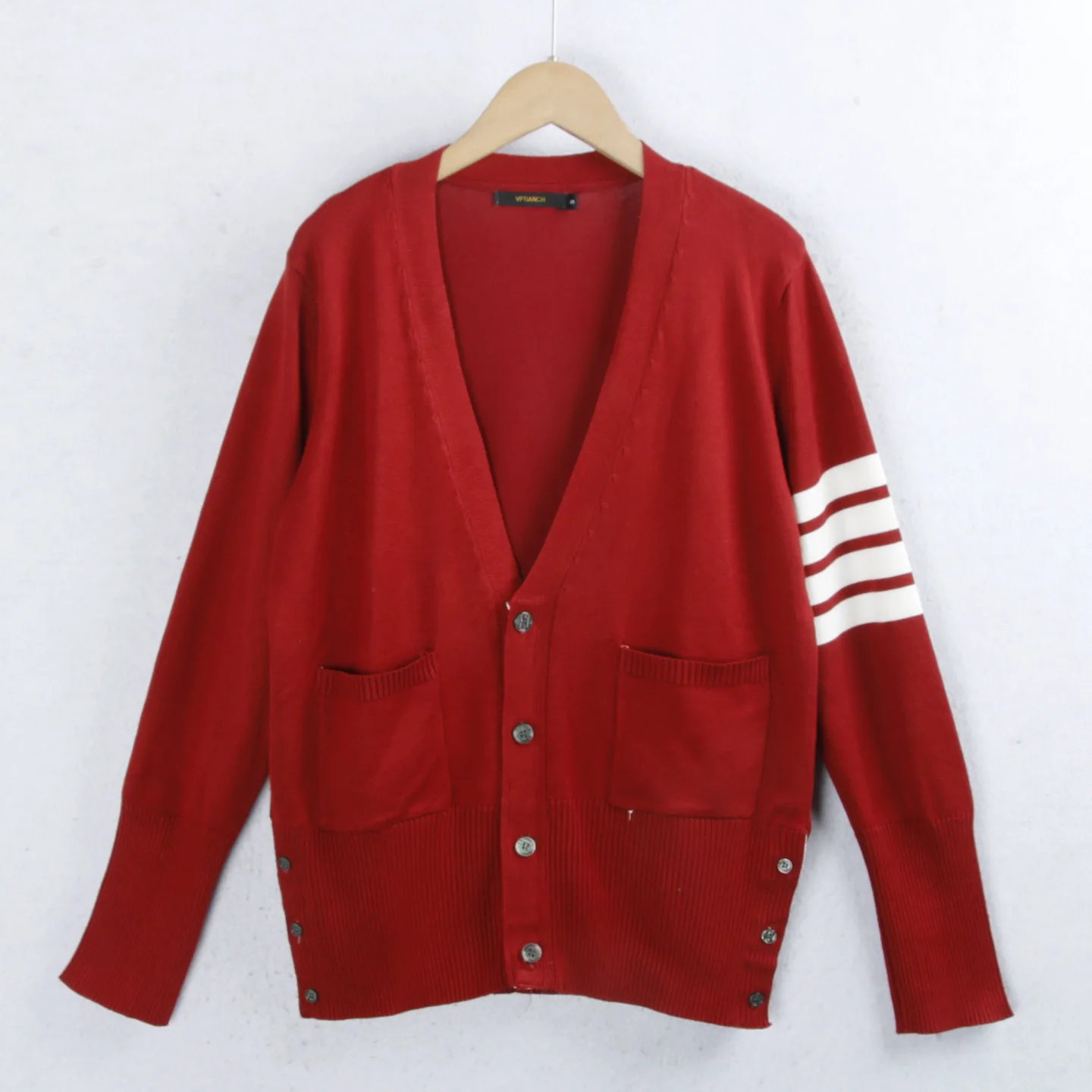 

Spring Knitted Sweater Cardigan Women's Loose Fit Casual Sle Cotton Blend Button ket Color Blo Outerwear Knitwear