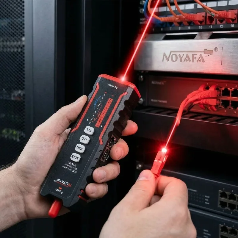 

NOYAFA NF-859GT/GS/MG Professional Network Cable Testing Tool Wire Tracker Pairing Detector with Optical Power & Red Light