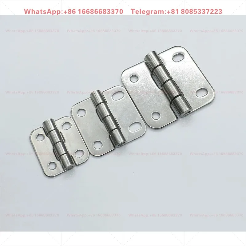 304 Stainless Steel HFV01-61 SHPSNA8 Industrial Adj. Waist Hole Butterfly Hinge-10Pcs