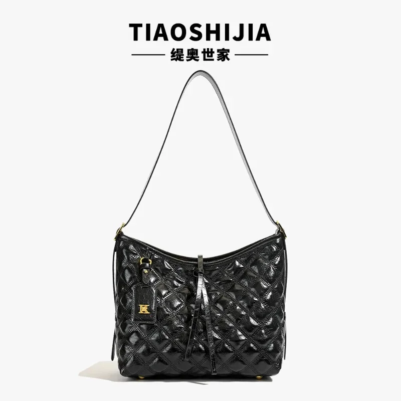 

Дизайнерская кожаная сумка через плечо для женщин, элегантная сумка через плечо, женская роскошная сумка-тоут, кошелек