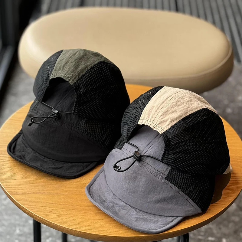 Japanese Quick-drying Breathable Short Brim Baseball Cap Men Women Face Small Summer Outdoor Sunscreen Hip-hop Cap Soft Brim Hat