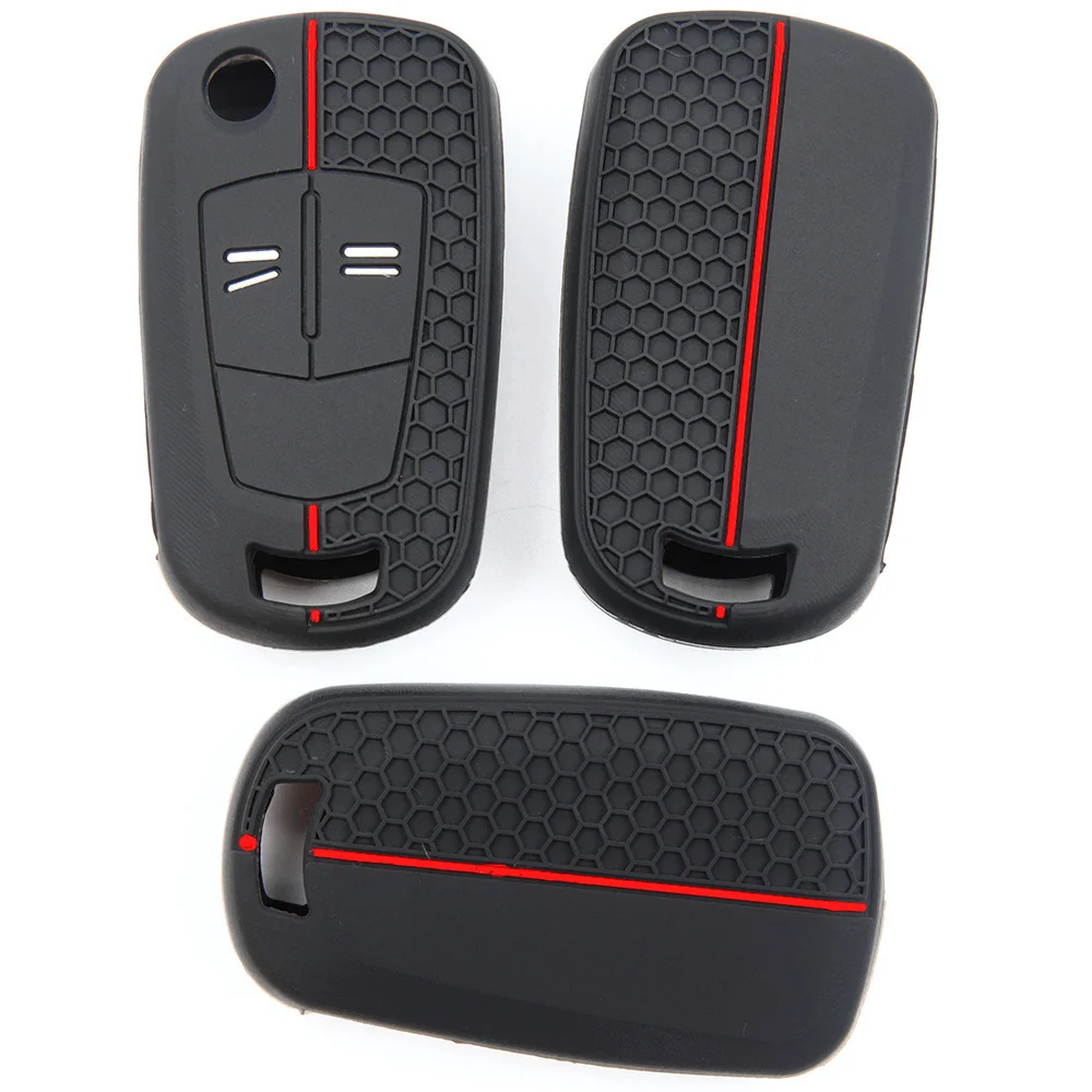 For Opel Astra Zafira Corsa Vectra Meriva Insignia Full Coverage Silicone Key Shell Shock Absorbing Non Slip Precise Fit
