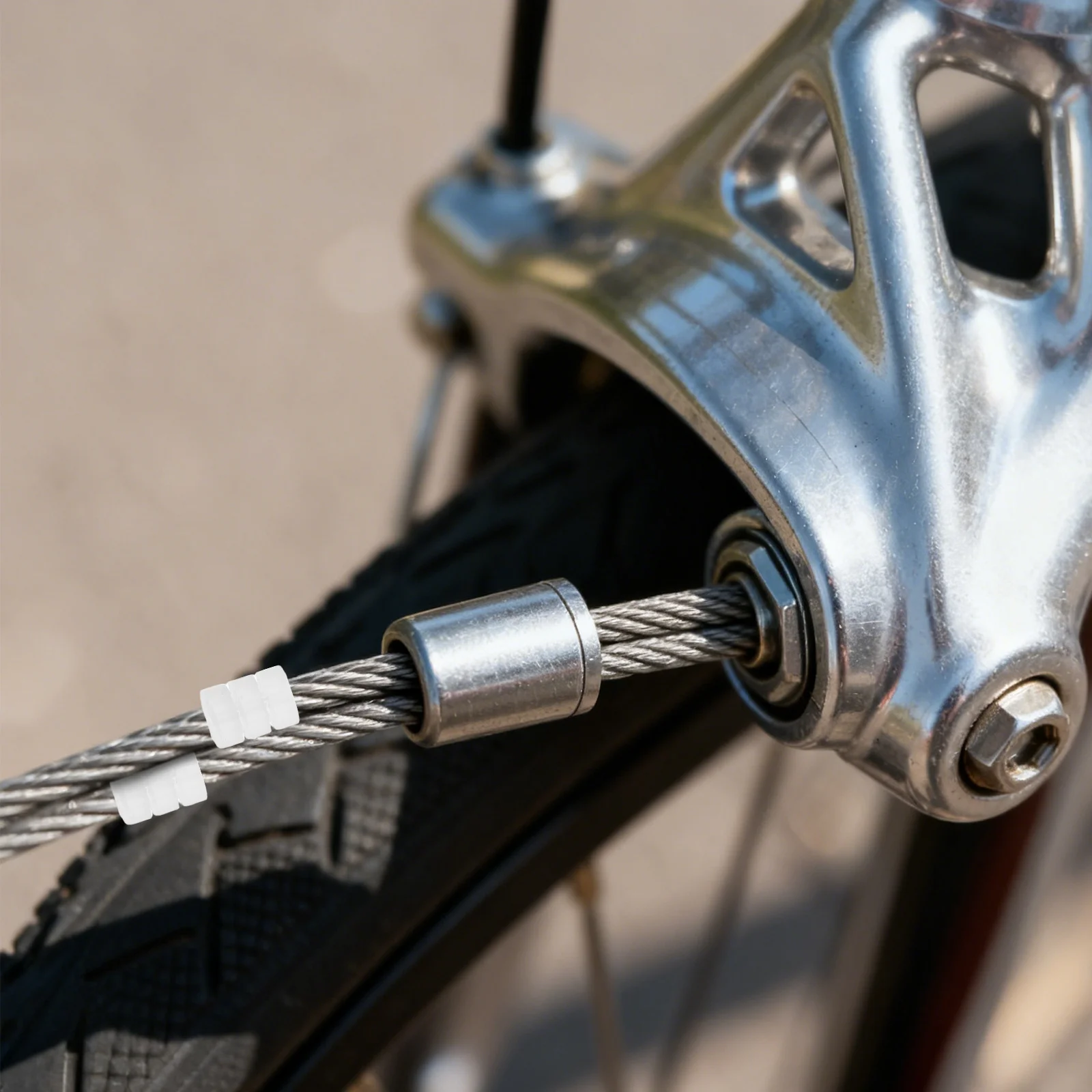 

100Pcs Bike Brake Cable Housing Protector Silicone O-Ring End Caps Mountain Road Bicycle Frame Cable Stopper Brake Wire Cover