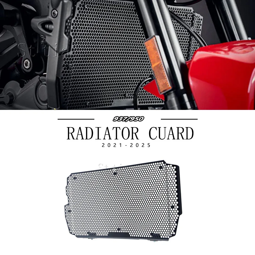

Motorcycle Accessories For Ducati Monster 950 937 2021-2025 Radiator Guard Grille Grill Cooling Cover Protection
