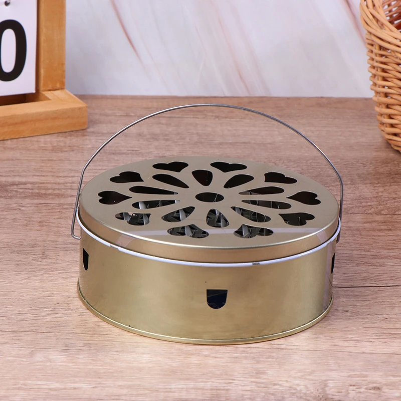 Mosquitoes Coil Holder Tray Frame Stainless Steel Round Rack Plate For Spirals Incense Insect Repellent