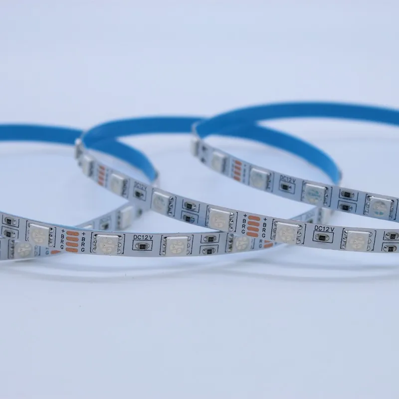 DC 5V 12V 24V 5M SMD 5050 RGB LED Strip Narrow side 6mm width PCB 60LEDs/M Flexible Light Tape Not waterproof LED Bar