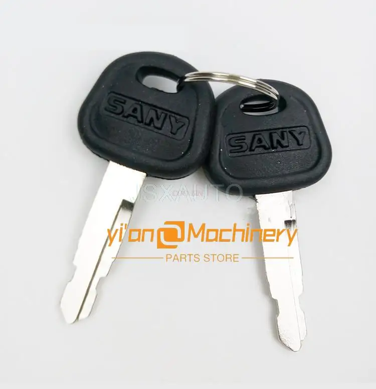 Excavator Original Key Ignition Key For Sany Sy 65 75-9 135-8 Excavator Accessories