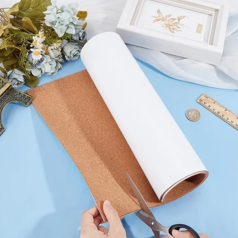 11.8x23.6 inch Self-Adhesive Cork Roll, 3mm Thick Cork Mat with Strong Adhesive-Backed for Wall Decoration, Party and DIY Crafts