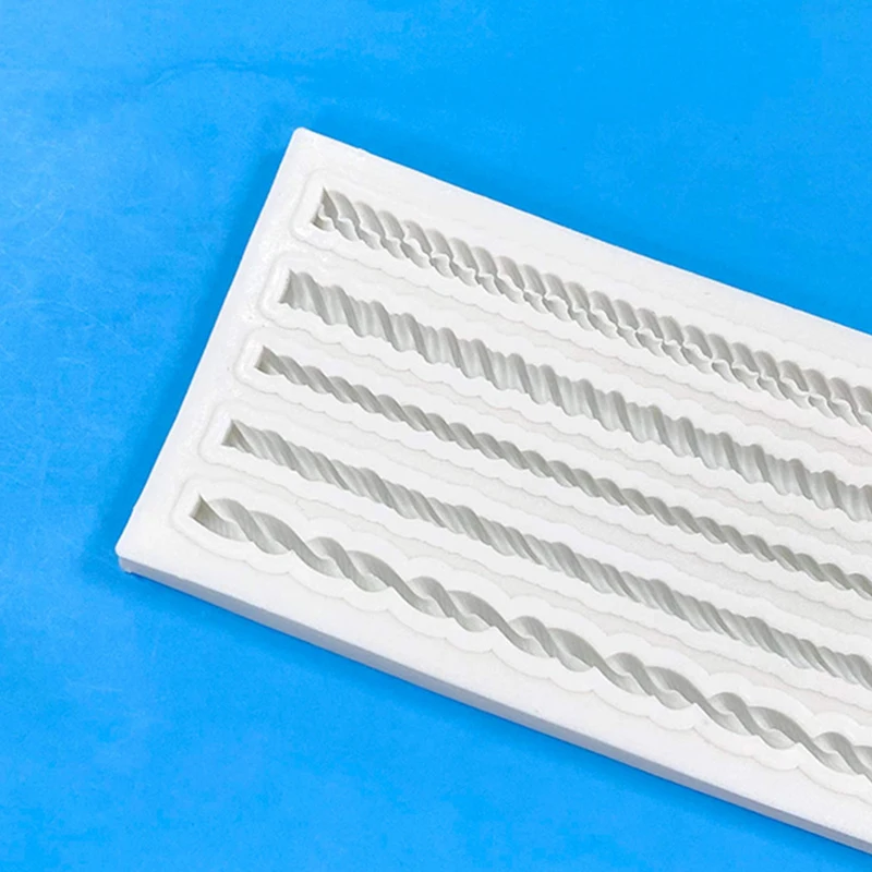 Five Braided Ropes Silicone Mold Kitchen DIY Dessert Chocolate Mold Fondant Cake Baking Tool Long Strip Lace Decoration Mold