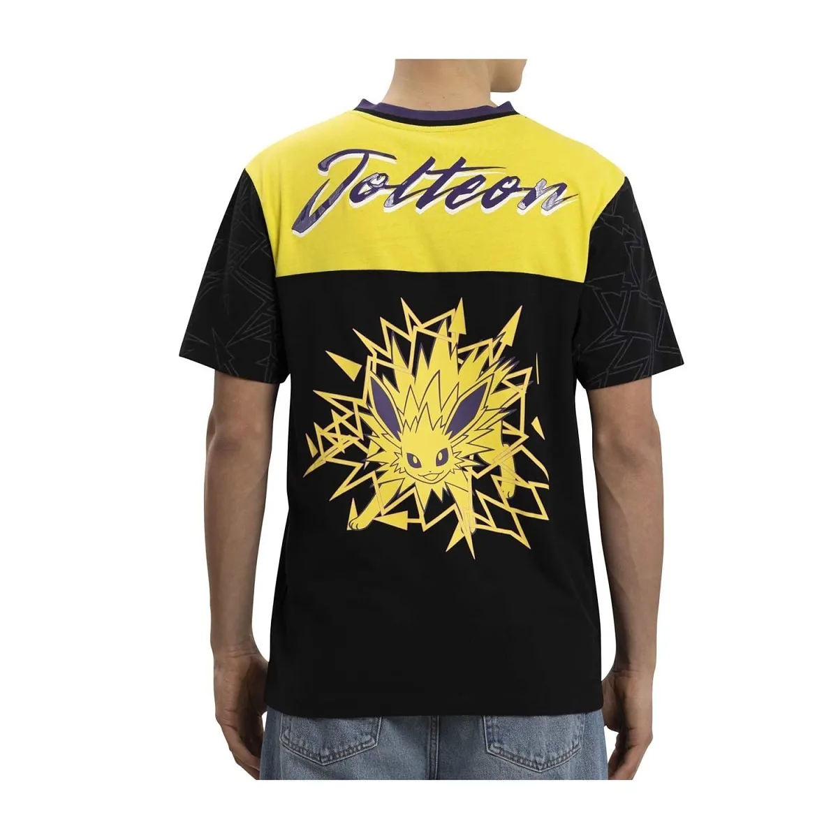 

2026 New Pokemon Jolteon Oversized Streetwear Tee Jersey Kids/Adults Quick Drying T-shirt Suitable for Daily and Training Wear