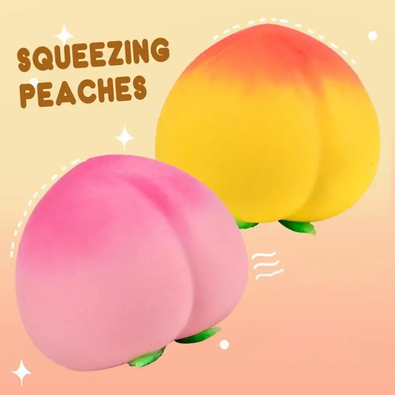 Creative Anti Stress Peach Squeeze Toy Novelty Squeeze Ball Children's Gift Fidget Toys