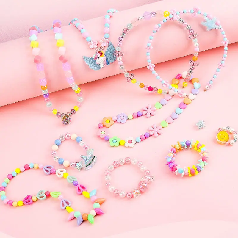 240pcs Charm Bracelet Making Kit Including Beads Chains, DIY Craft For Girls, Sending GirlsChristmas birthda