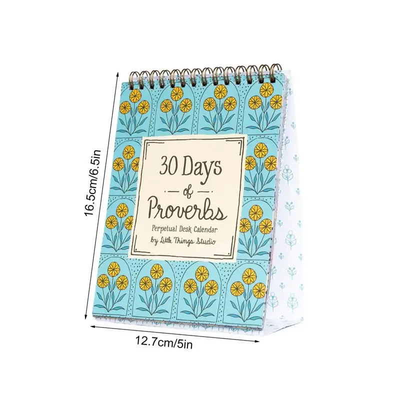 Motivational Calendar 30 Days Inspirational Wall Perpetual Calendars Desk Accessories Home Decor Daily Planner For Family
