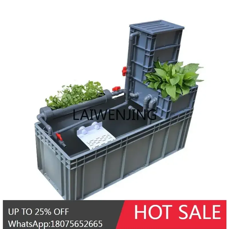 Caja de facturación LYN, palabras ecológicas de policultura, tanque de tortuga grande integrado de plástico con filtro para acuario