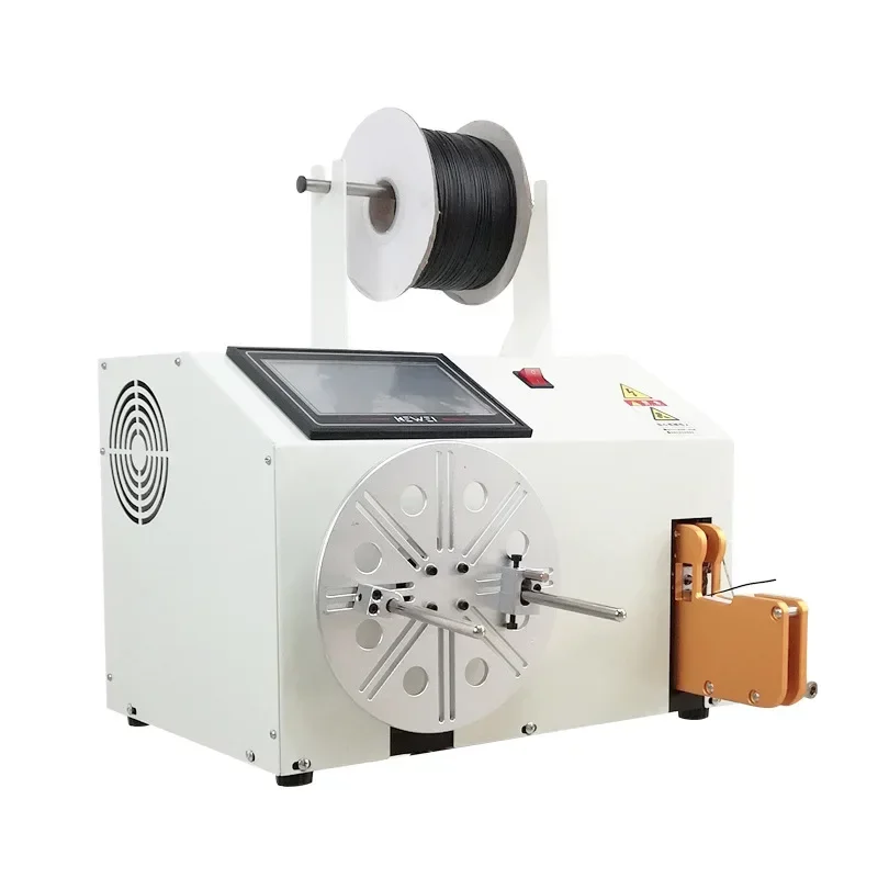 Qipang Automatic Wire Strapping Coiling Machine Touch Screen Cable Wire Coil Winding Binding Machine Winding Binding Machine