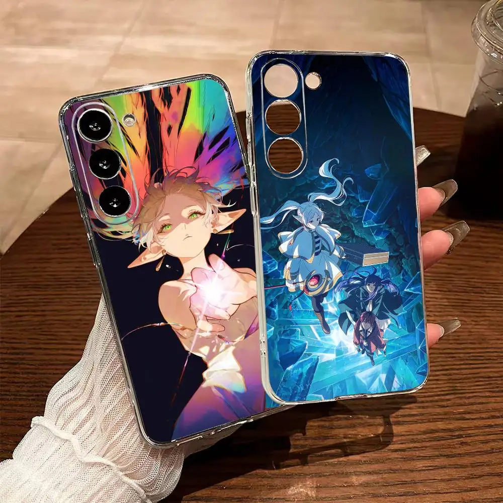 Anime F-Frieren Elf Mage  Transparent Phone Case for Samsung A10 12 20 21S 30 31 40 50 51 52 70 71 Cover