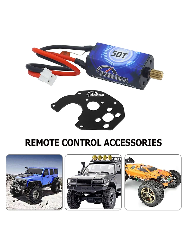 050 geborstelde motor met metalen montage Rc-rupsmotoren Vervangingsaccessoires Rc Crawler geborstelde motor 7,4 V voor Axi00001 Axi90081