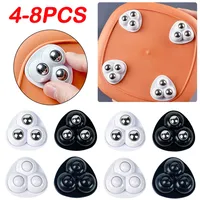 4/8pcs Mini Wheels for Furniture Rotatable Wheel Strong Load-bearing Universal Self Adhesive Caster Wheels Roller Cabinet Trash