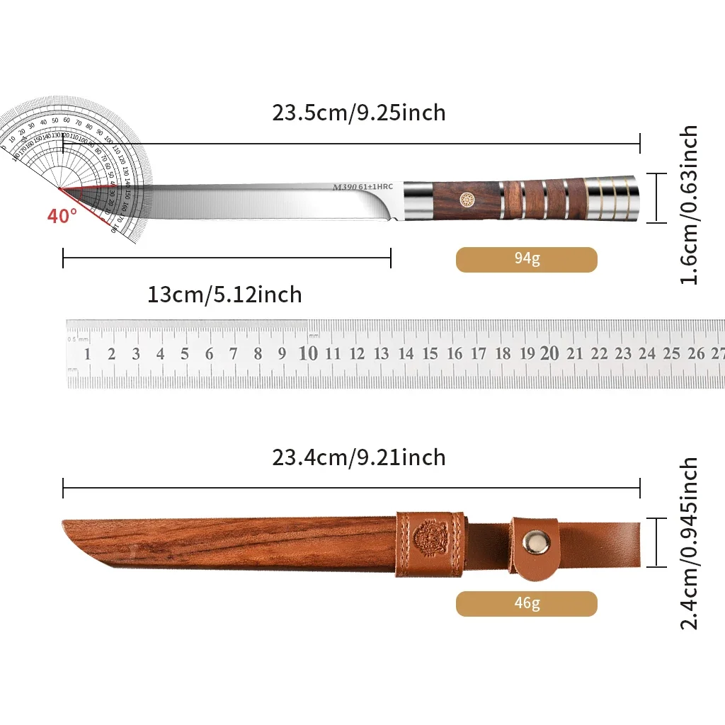 1/2/3-Piece Kitchen Knife Set, Kitchen Cooking Accessories Knives, Professional Stainless Steel Fruit Knife with Knife Sheath
