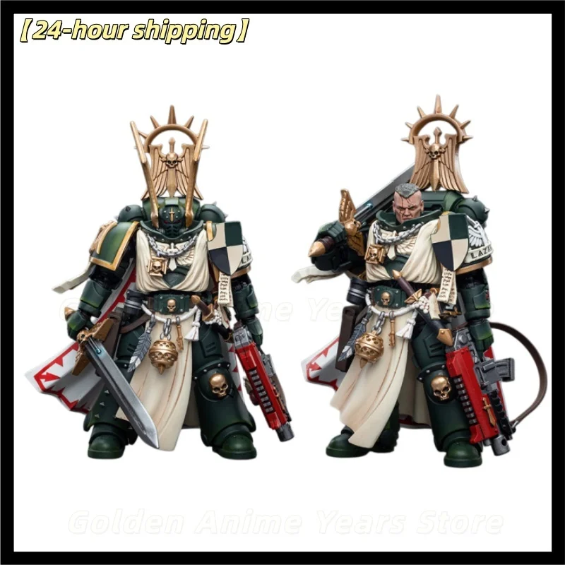 【Spot Goods】Original JOYTOY Warhammer 40K Dark Angels Lazarus Master-Sergeant with Power Fist 1:18 Scale Collectible Gift