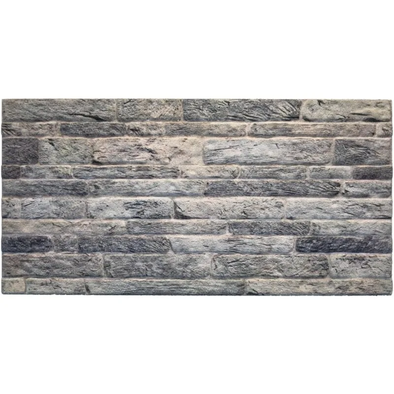 3D Wall Panels Brick Effect - Cladding, Light Grey Stone Look Wall Paneling, Styrofoam Facing for Living Room, Kitchen, Bathroom