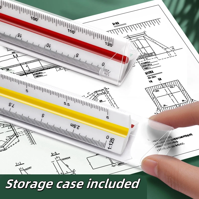 Trigonometric Scale Multi-Functional Ruler Triangular size ratio multiple choice Multi-Drawing Ruler for Graphic Interior Design