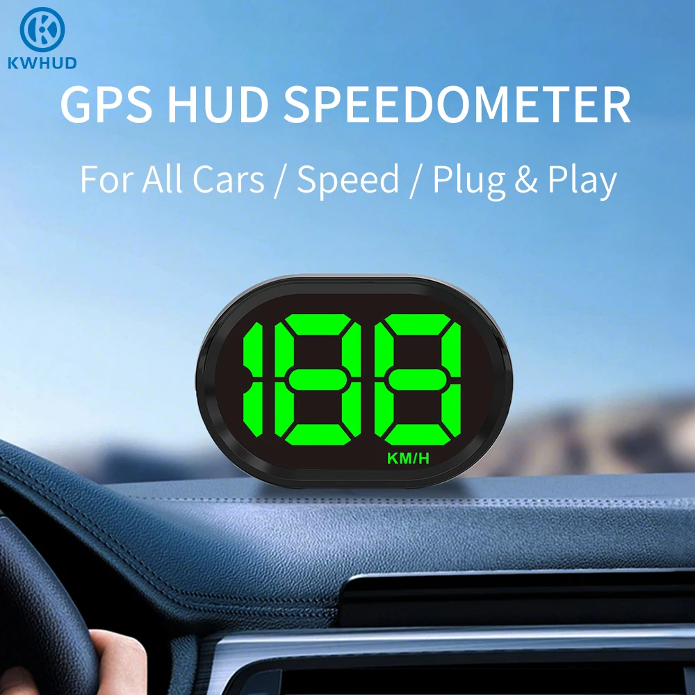 KWHUD velocímetro digital carro Hud Velocímetro Digital para Carro GPS Head Up Display com Cabo USB Plug to Play Medidor de Velocidade Automático Medidores Dispositivos Eletrônicos para Carro
