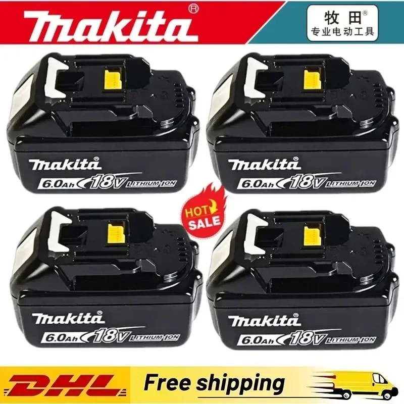 

Оригинальный аккумулятор Makita BL1860 6 Ач для электроинструментов, литий-ионный, замена LXT BL1850 BL1840 для 18-вольтовых шуруповертов с BMS, 18В аккумулятор