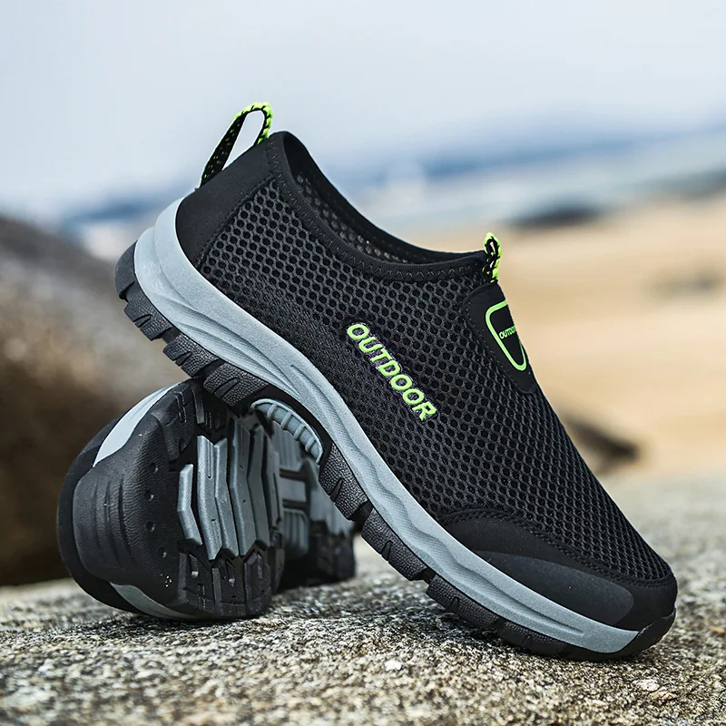 

Men's Casual Shoes Summer Breathable Hollow Out Mesh Shoe Outdoor Non-slip Wading Shoes for Men Sneakers Training Shoe Man Shoes