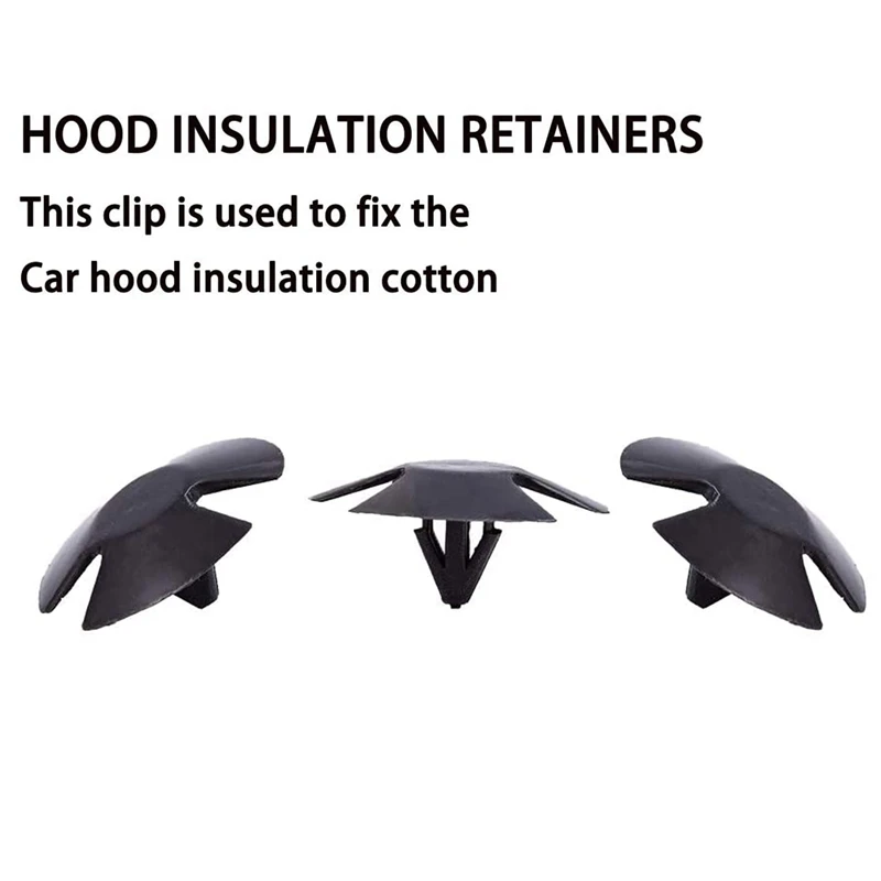 100 Pcs Car Bumper Hood Insulation Cover Retainer Clips For Chrysler,JEEP,Dodge,Ram,4878883AA With 1Pcs Fastener Remover