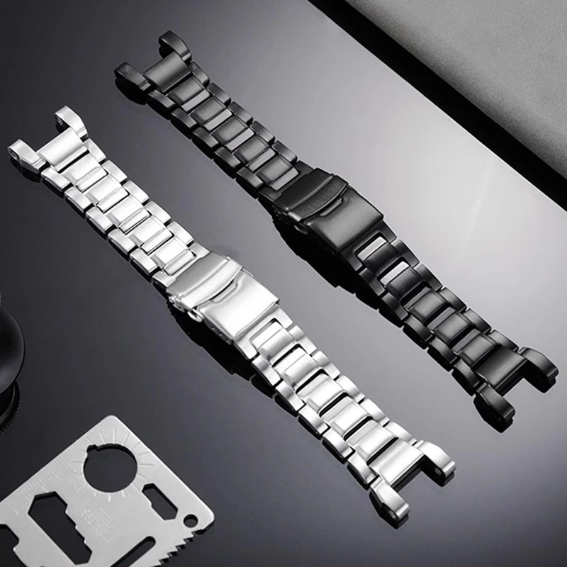For Casio GA1000 GA1100 GW-A1000/1100 GW4000 G1400 Watch Strap Modification Solid Stainless Steel Strap Bracelet Men Wristband image 5