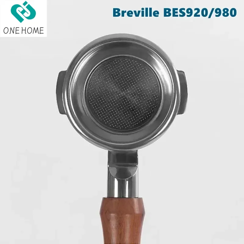 58mm Bottomless Portafilter 2 Ears -Fits Breville Oracle, Oracle Touch, Dual Boiler BES980XL BES990BSS BES920X Barista Tools