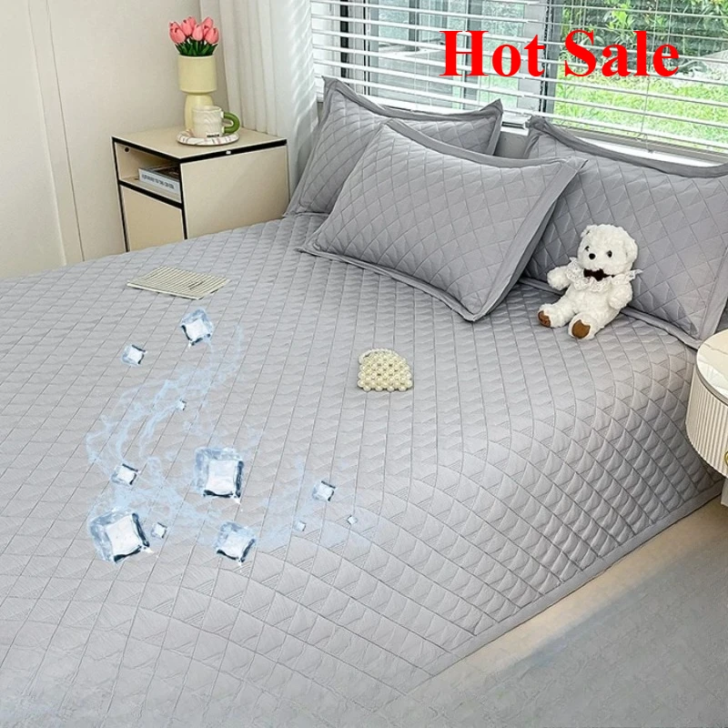 

New solid color snow muscle cotton multi-functional bed cover single piece bed cover no pillowcase moisture absorption