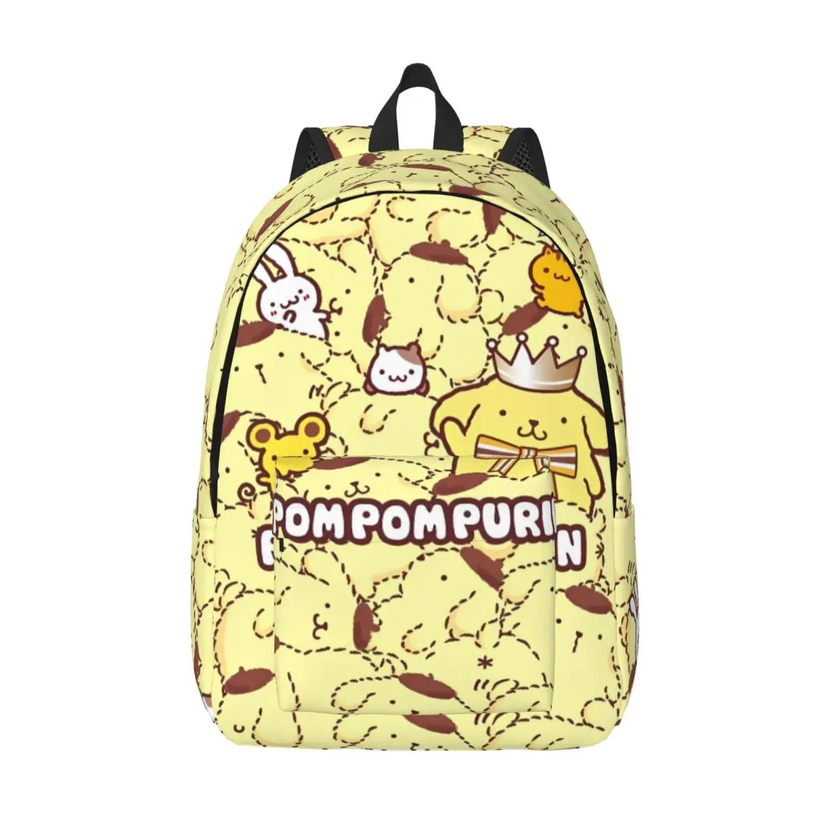 

Pompompurin Cartoon Japanese Backpack for Men Women Teenage High School Work Daypack Cute Kawaii College Canvas Bags with Pocket