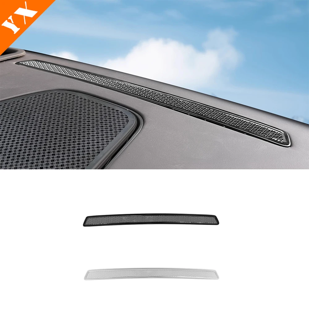 For Denza N9 2025 2026 accessories Stainless Black Car Dashboard Vent Panel, Instrument Vent Protection Cover,Air Vent Frame