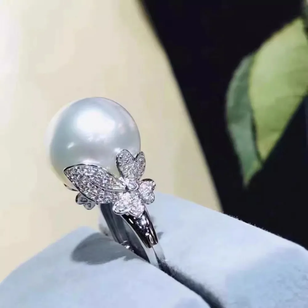 

2 шт., аксессуары для жемчуга своими руками, 925 серебряный держатель для колец с жемчугом, стильный держатель для колец золотого и серебряного цвета, с круглым диаметром 12-14 мм