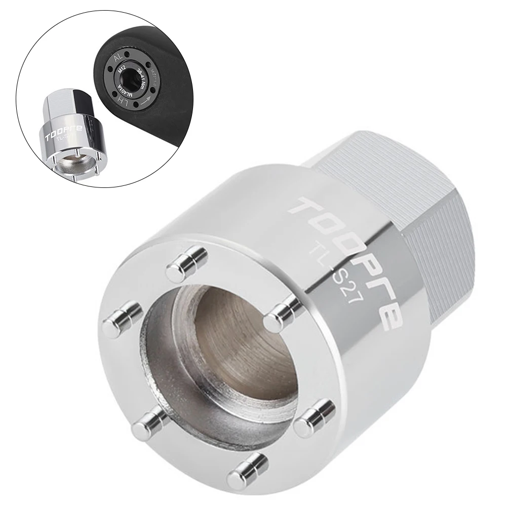 

Велосипедная мастерская Инструмент для велосипедной шатуны Инструмент для торцевой крышки шатунов Серебро Як показать фотографировать Практическое использование Закругленные края Отделка с ЧПУ