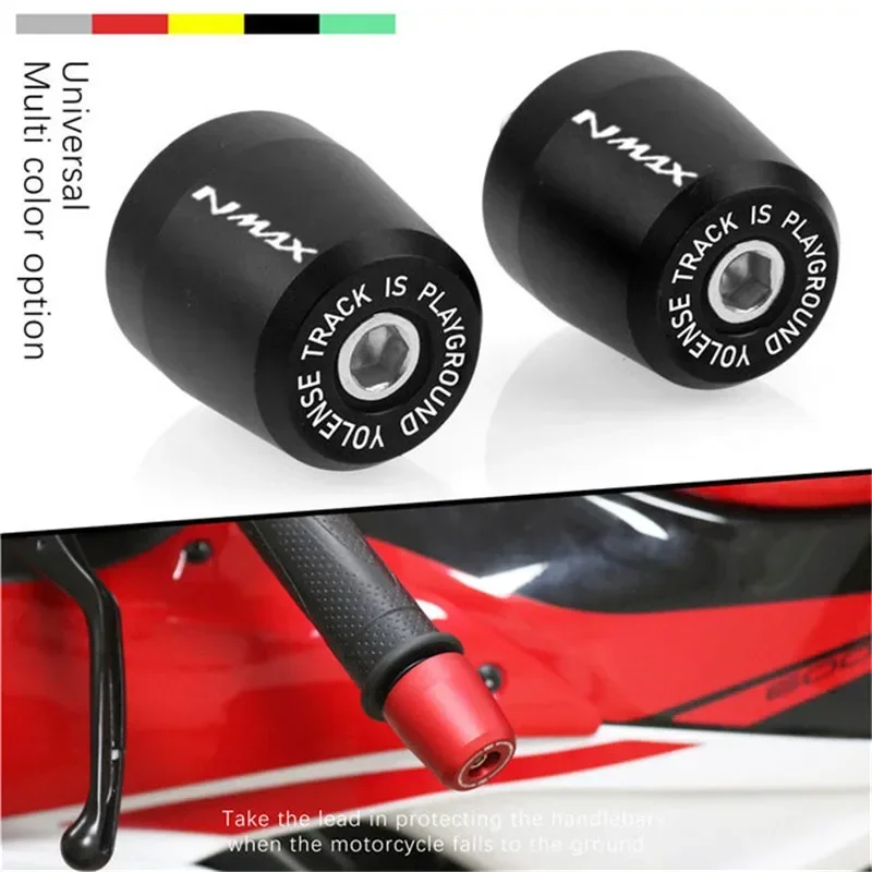 motorcycle handle bar end handlebar grips ends cap plug slider counterweight cover for Yamaha Nmax n-max 125 155 nmax125