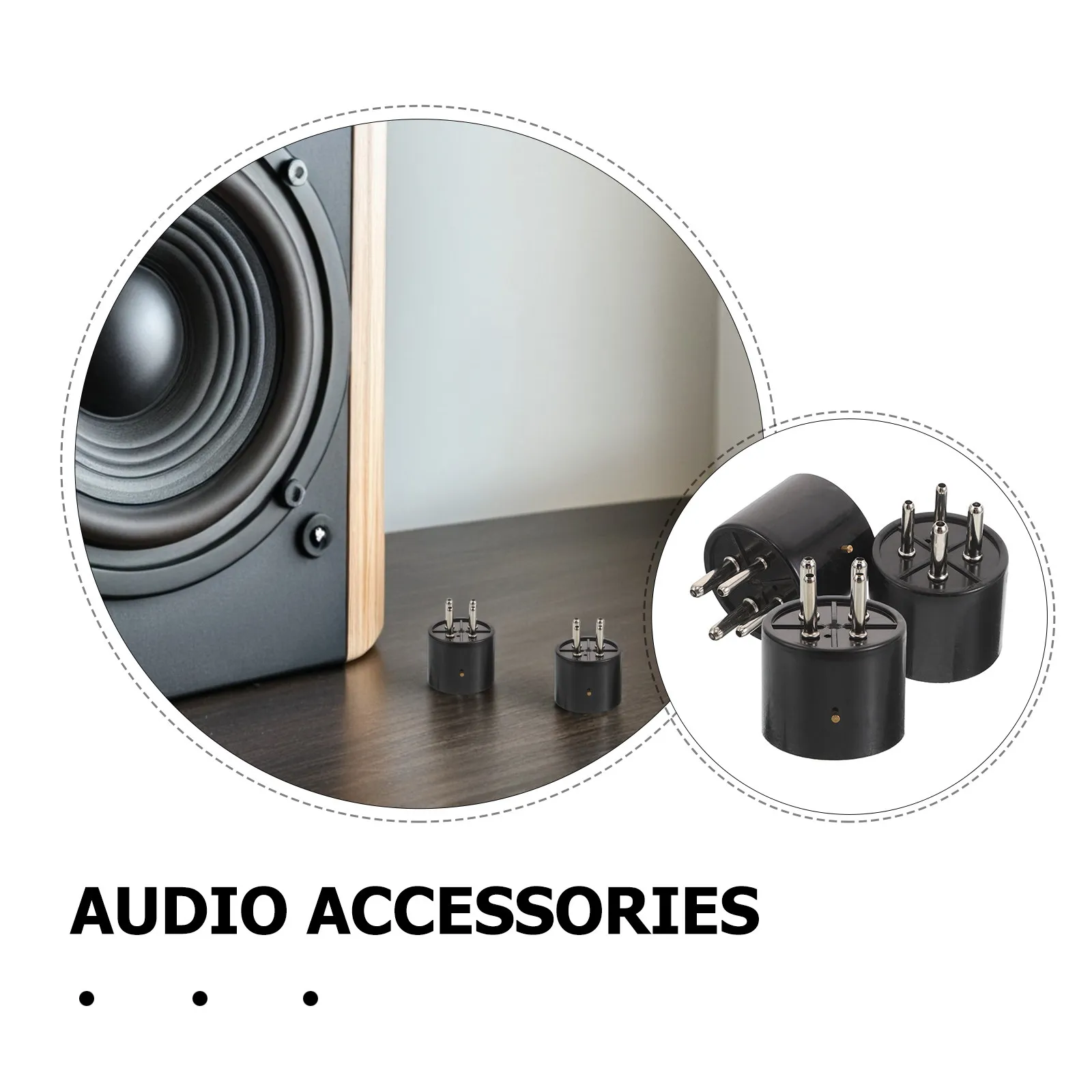 3Pcs Tube Amp Parts For Repair Shop Pin Connector Audio System High Fidelity Low Loss Conductivity Easy Install