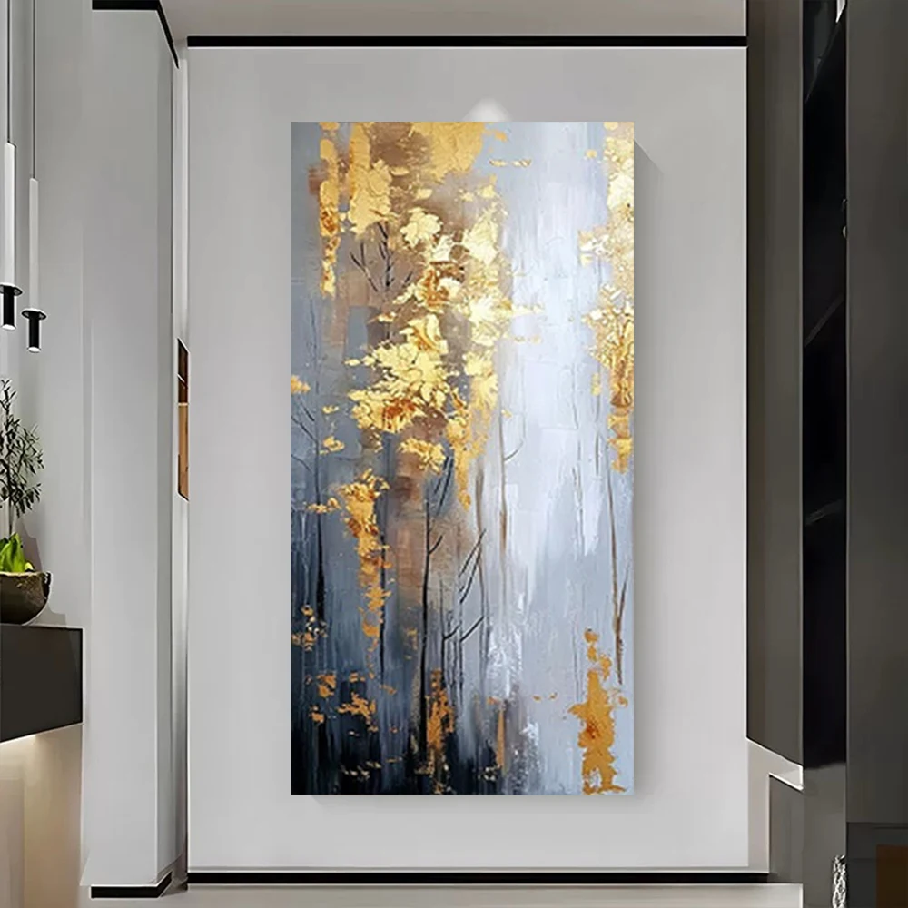

Abstract Wall Painting Handmade Lover Rain Landscape Oil Paintings on Canvas Wall Art Pictures for Living Room Home Decor Gift