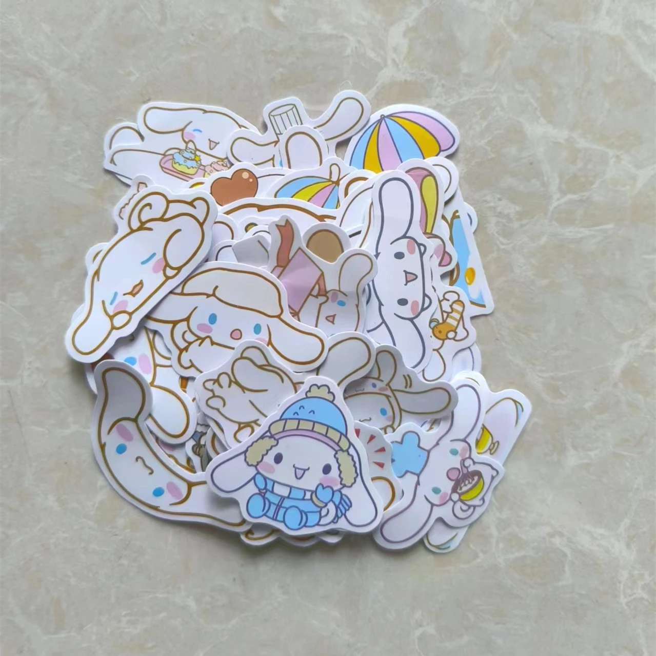 

50PCS Funny Cinnamoroll Stickers Cartoon Cute Kids Toy Decals PVC DIY Luggage Stationary Wall Car Travel Sticker Wholesale