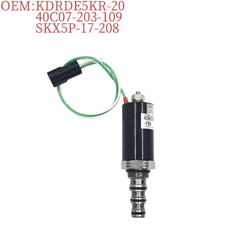 

Аксессуары для экскаваторов для Kawasaki SK200-3 DH200-7 R200-5 R220-5 EC210 CLG922 CLG925, электромагнитный клапан гидравлического насоса SKX5P-17-208