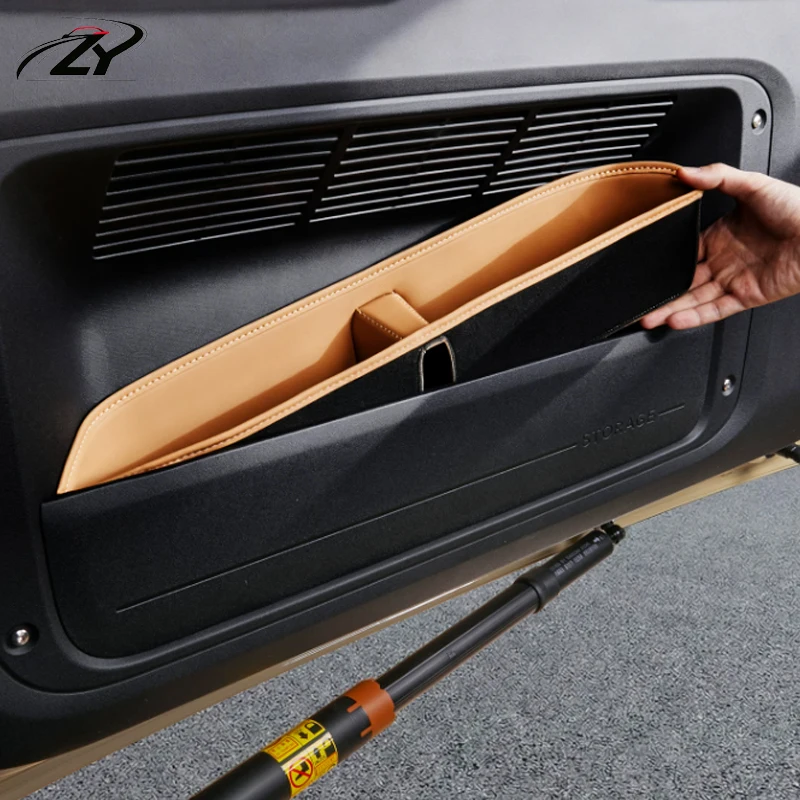 For Chery ICAR V27 ICAUR V27 2026 2027 Car Tailgate Storage Pocket Trunk Storage Bag Door Groove Anti-scratch Pad Accessories