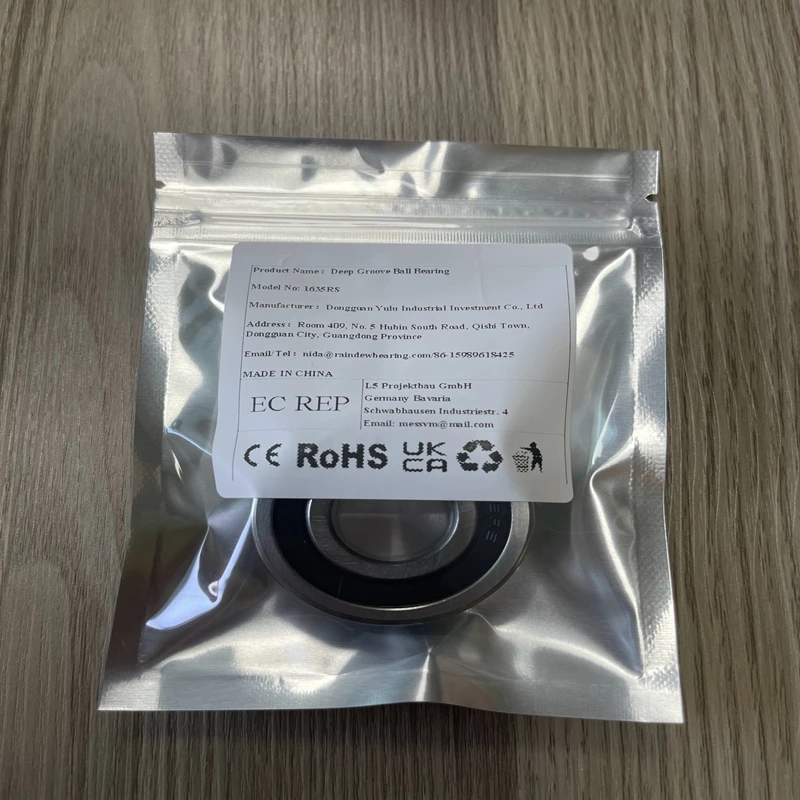 

(2PCS) 1635RS Inch Bearing 19.05X44.45X12.7mm inch Radial Ball Bearings 1635 RS 3/4"x1 3/4"x1/2" Inch Bearings