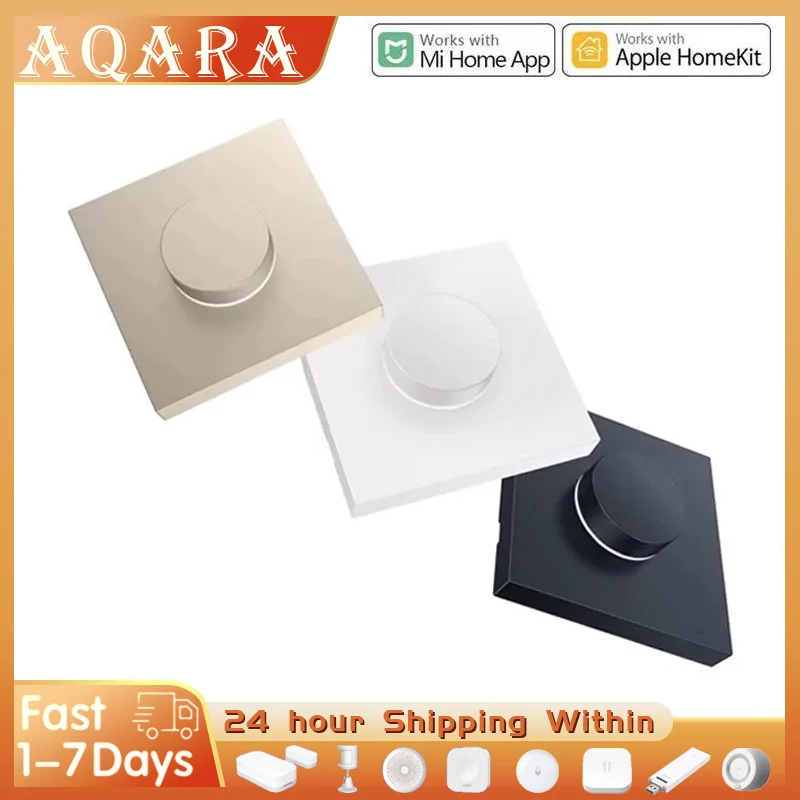 

Aqara H1 EU Smart Homekit Rotary Switch Wireless Intelligent Adjustment Off Light Brightness Zigbee 3.0 Home Life Remote Control